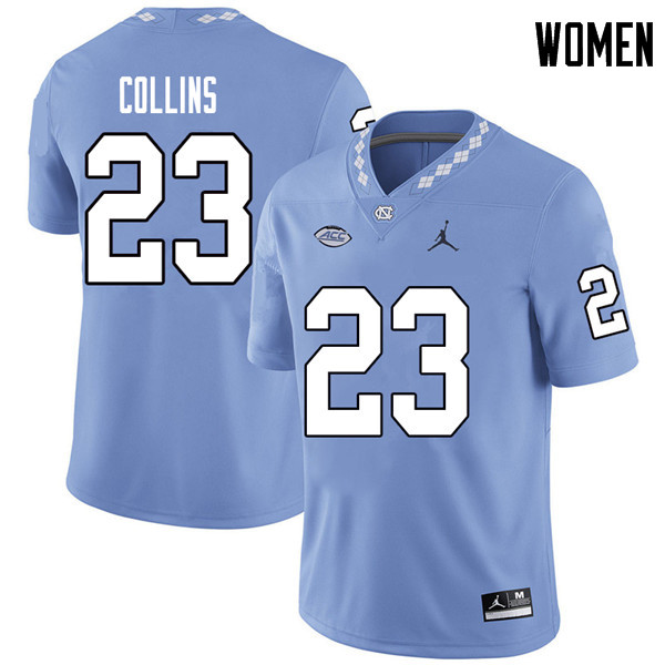 Jordan Brand Women #23 Cayson Collins North Carolina Tar Heels College Football Jerseys Sale-Carolin